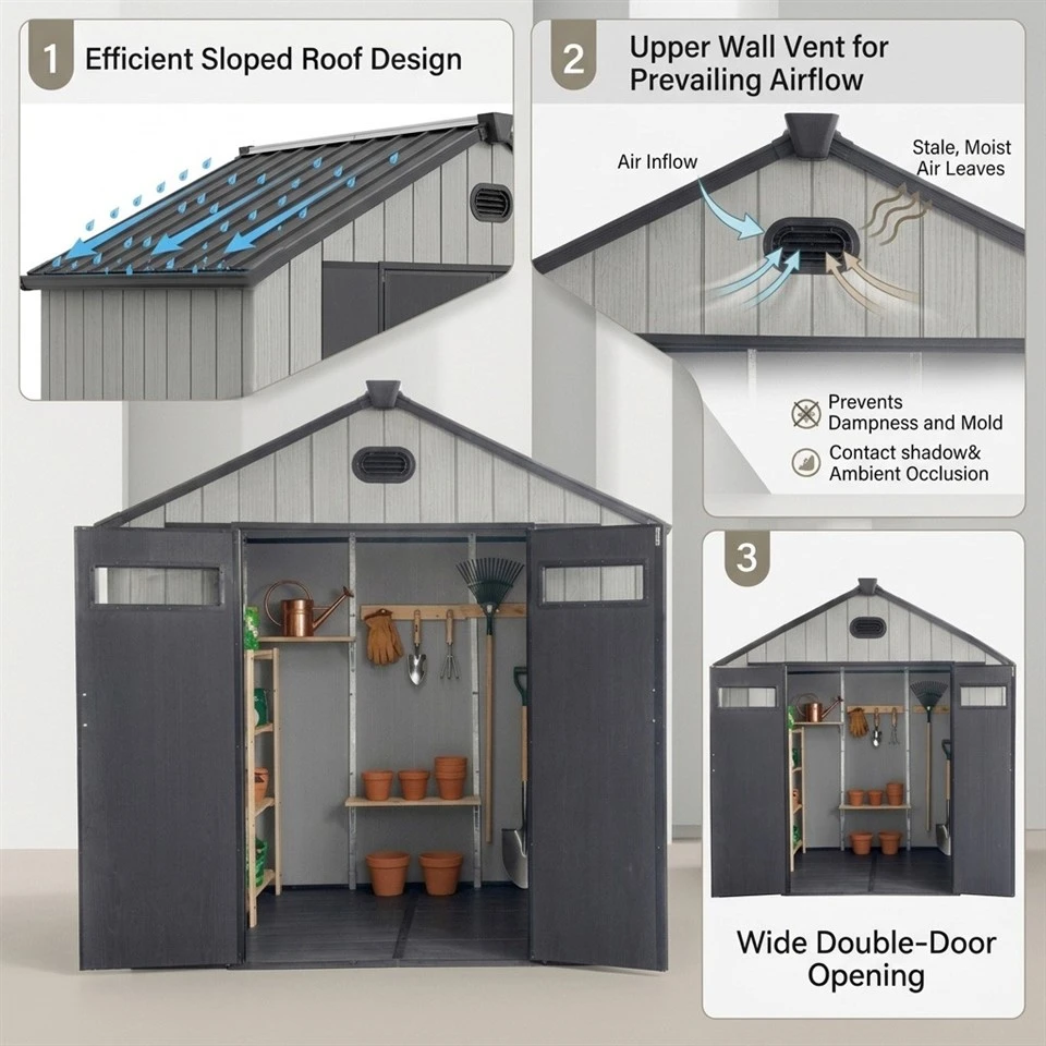 Large Plastic Shed factory